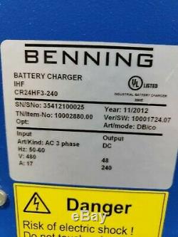 CROWN POWERHOUSE CHARGER 48V CR24HF3-240 Forklift Battery Charger up to 24 Cell