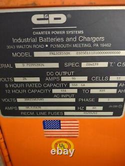 C&D Charter Power Ferro Five FR12CE550M Digital Forklift Battery Charger. 24VDC