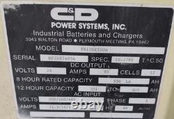C&D FR12HK550M Electric Forklift Battery Charger 24V 550 AH 208-230/460V 3Ph