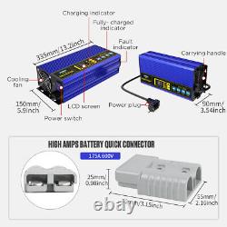 Car Battery Charger Heavy Duty Charger 24V 30A Fast Smart Forklift Golf Cart