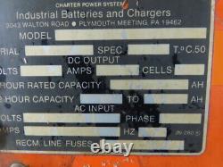 Charter Power FR6CE450M 240V 1Ph Battery Charger Order Picker 95A 6 Cell 12VDC