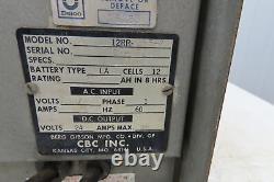 Chloride 12RR-255-2 Lift Truck Charger 24V 255AH LA 12 Cell Battery 230/460V