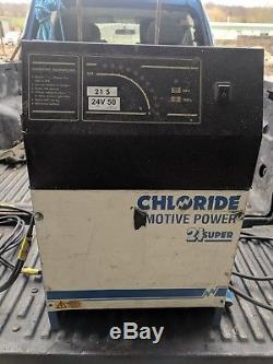 Chloride Motive Power 21 Super Forklift Single Phase Battery Charger 24v 50amp