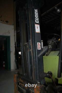 Clark TM20 4000 lb Capacity Electric 3 Wheel Forklift with Battery Charger