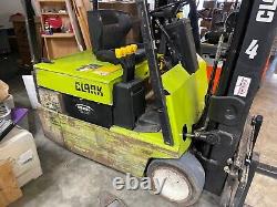 Clark TM20 Forklift, Electric #3,500, with Battery and Charger