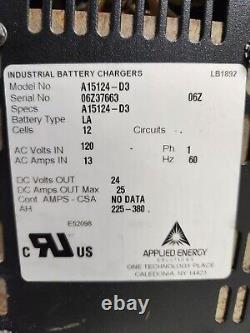 Colt SCR Cell Battery Charger A15124-D3 24 Volt