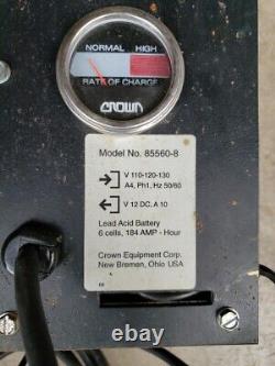 Crown 85560-8 Pallet Lift Battery Charger Tested Works Great