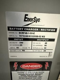 ENERSYS 1ph FORKLIFT FLOAT BATTERY CHARGER RECTIFIER SCRF48-1-50-E FREE Shippin