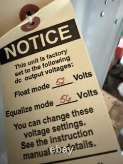 ENERSYS 1ph FORKLIFT FLOAT BATTERY CHARGER RECTIFIER SCRF48-1-50-E FREE Shippin