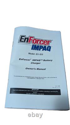 ENERSYS EI1-HL-2YE ENFORCER IMPAQ FORKLIFT BATTERY CHARGER 24VDC 480VAC 1000Ah