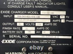 EXIDE ES3-18-680 SYSTEM 3000 36VDC FORKLIFT BATTERY CHARGER, Used, Pick Up