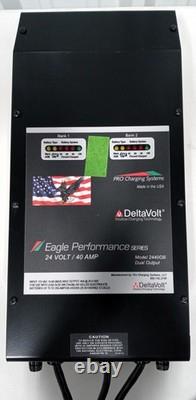 Eagle Performance Series 24V/40AMP Dual Output Industrial Charger Model #i2440OB