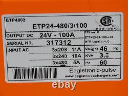 Eagletronic Pulse ETP24-480/3/100 Forklift Battery Charger 24V 100A 240/480V 3Ph