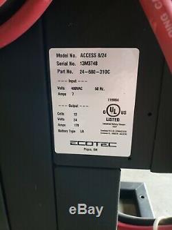 EcoTec 24V Access 8/24 Forklift Battery Charger 24-680-310C
