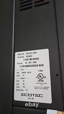 Ecotec ACCESS 10/36 Powerhouse Forklift Battery Charger