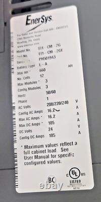 EnerSys Battery Charger Model E11-CM-2G