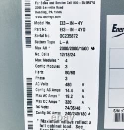 EnerSys EI3-IN-4Y Impaq Forklift Battery Charger 480V 3PH 24/36/48V DC 2000AH