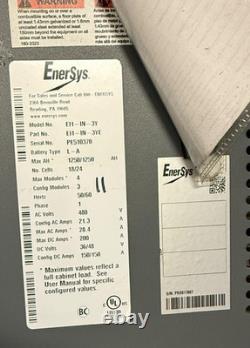 EnerSys EnForcer IMPAQ 480V Industrial Charger EMPTY Cabinet Parts EI1-IN-3Y