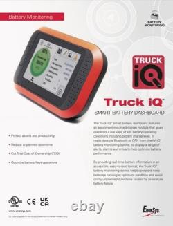 EnerSys Truck iQ Smart Battery Dashboard Monitors Forklift Battery Status Meter
