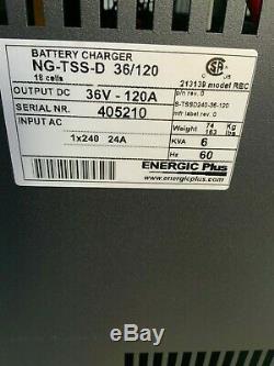Energic Plus 36 Volt Single Phase 120 A Forklift Battery Charger. Like A New