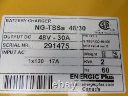 Energic Plus forklift battery charger ng-tss a 2kva 60hz 48v 30amp charger