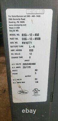 Enersys Depth charger pallet jack Forklift charger V 24 24v 208/240/480 3 phase