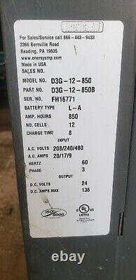 Enersys Depth charger pallet jack Forklift charger V 24 24v 208/240/480 3 phase