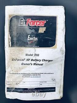 Enersys Enforcer Eh3-24-1500 /eh3-24-1500y Battery Charger L-a 480v 19a 3ph 48dc