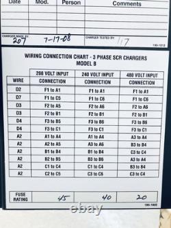Enersys Es3-18-680b Forklift Battery Charger Enforce Scr 18-cells 680amp 3ph