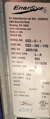Enersys Used Forklift Multi Voltage Charger Eq3-6-1 24/36/48, 900 Amp Hrs