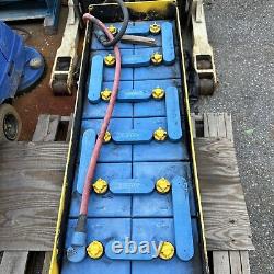 Excide Ironclad Iso9000 24v Crown Forklift Battery (was working if water added)