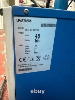 Exide 2100LP Forklift Battery Charger 48V 55A LP48T055S 3-Phase NOT WORKING