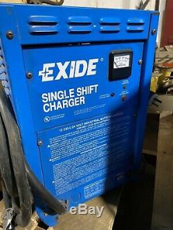 Exide 24v 550 Ah Forklift Battery Charger, Fully Operational, 115v Single Ph