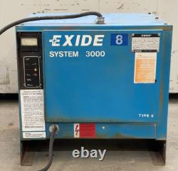 Exide 3000 Forklift Battery Charger G3-18-680b Phase 3 60hz