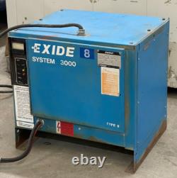 Exide 3000 Forklift Battery Charger G3-18-680b Phase 3 60hz