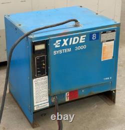 Exide 3000 Forklift Battery Charger G3-18-680b Phase 3 60hz