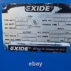 Exide 3000 G3-18 36V Forklift Charger