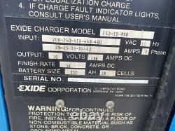 Exide 36V Forklift Battery Charger Input 208/240/480V Model ES3-18-850