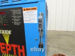 Exide D3E-12-550B Depth Forklift Battery Charger 24V 550Ah 88A 208/240/480V 3Ph