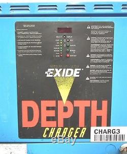 Exide D3E-12- 550 Forklift Battery Charger 208/240/480V 3PH (E8104) (E9131)