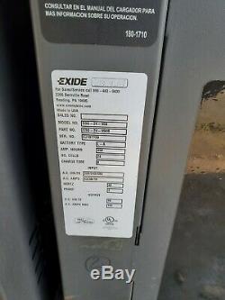 Exide D3G-24-950, 24 cell, Forklift Battery Charger 208/240/480. Local pickup