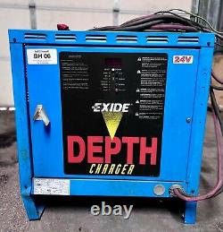 Exide Depth D3E-12-550 Forklift Battery Charger, 24V, 88A, 3Ph, Used