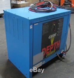Exide Depth Forklift Battery Charger D3E-12-680, 24V 109AMPS