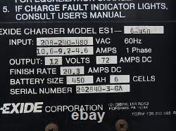 Exide ES1-6-450 Depth Battery Charger 208/240/480VAC Single Phase 12V 450AH