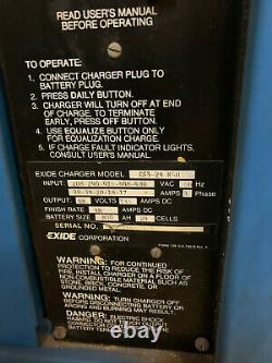 Exide Forklift Battery Charger 48V, 240/480V, System 3000