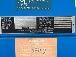 Exide Forklift Battery Charger Npc-6-i-800 220/440 Vac 1phase 6 Cells