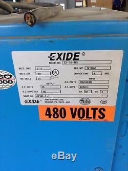 Exide G3-24-865 Type LA Forklift Battery Charger 48V 195A 3PH 24 Cell