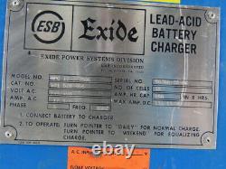 Exide NPC 12-3-850L 240/480V Input 12 Cell 24VDC Forklift Battery Charger