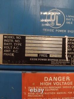 Exide NPC (6-1-432) 12 Volt 6 Cell 1 Phase Forklift Battery Charger (withpallet)