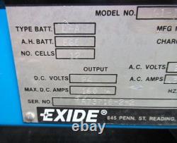 Exide System 1000 Model G1-12-865B 24VDC 160A Forklift Battery Charger
